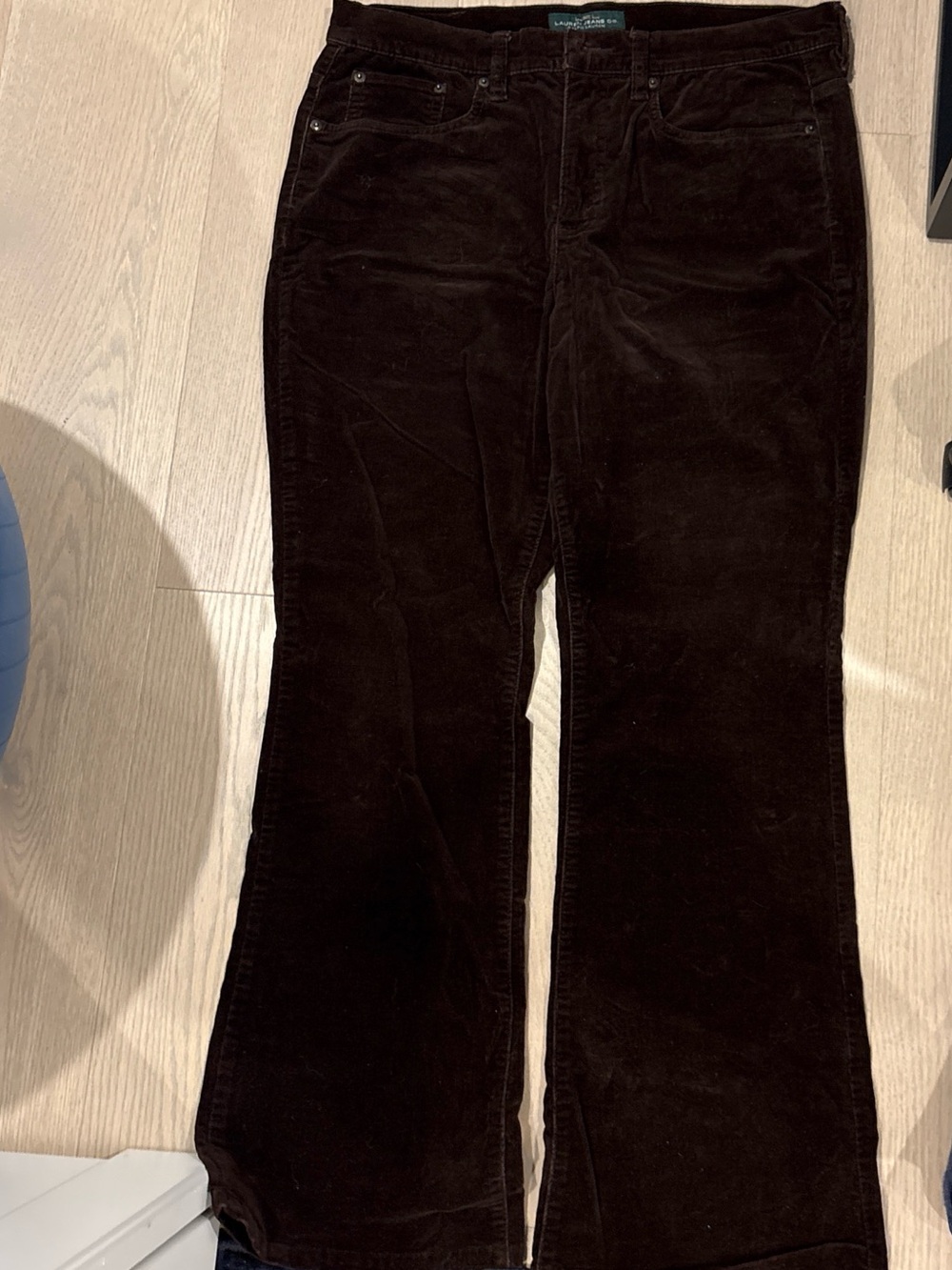 Ralph Lauren Dark Brown Corduroy Wide Leg Jeans